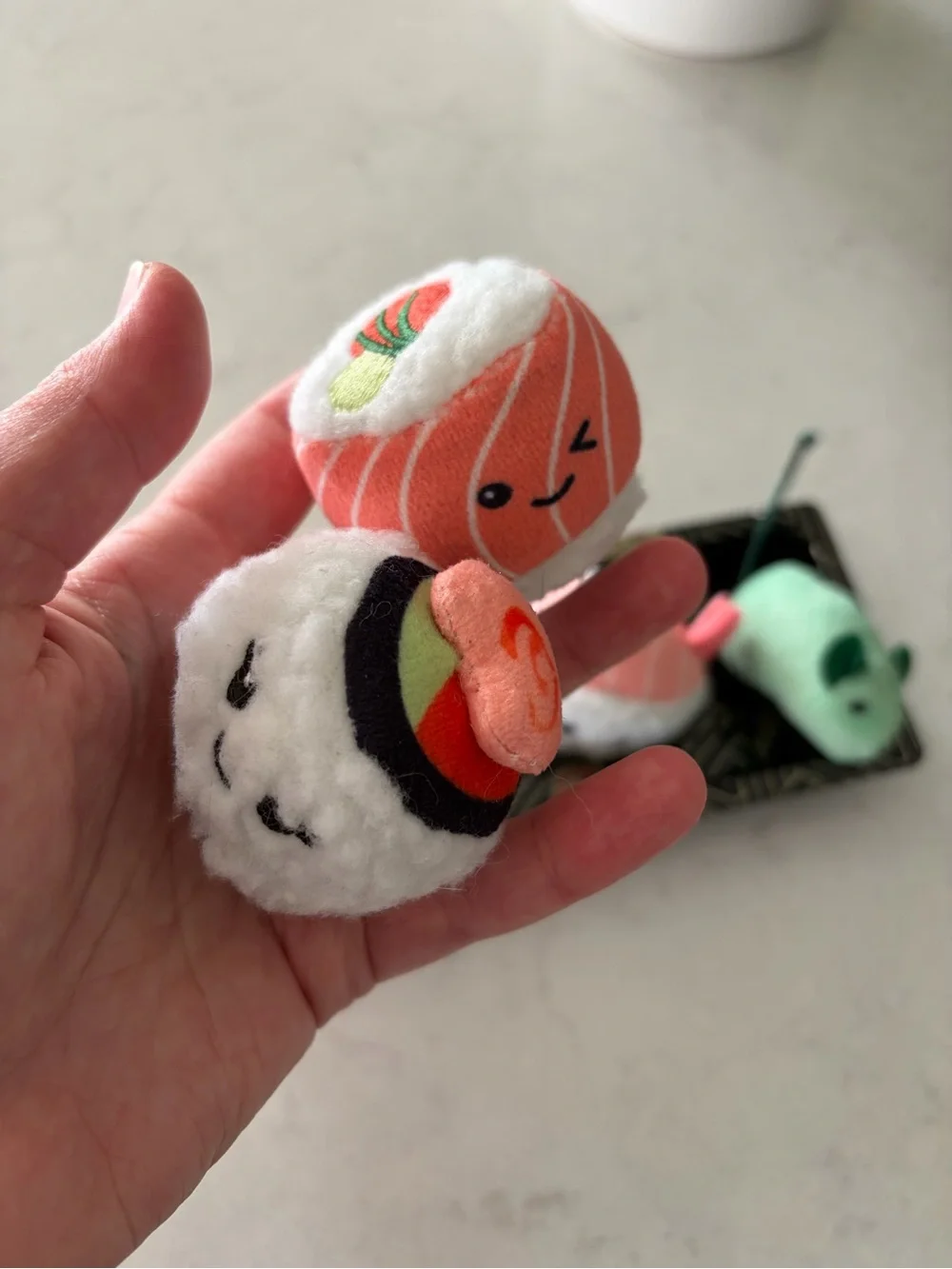 Sushi cat toys & wasabi mouse